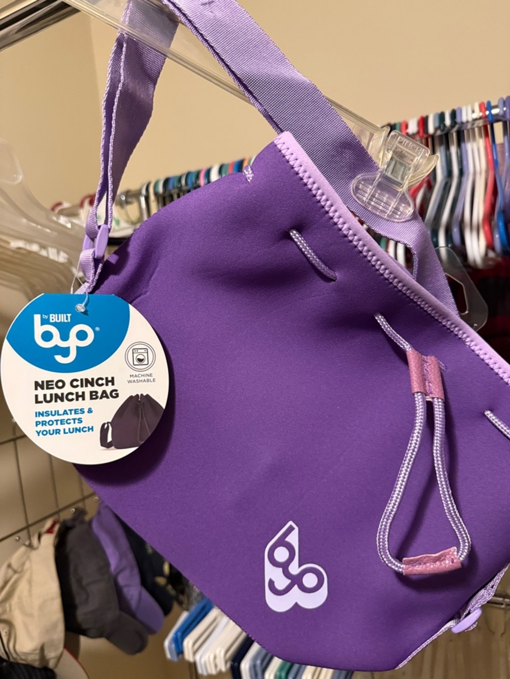 Byo by BUILT Neo Cinch Lunch Bag in Purple